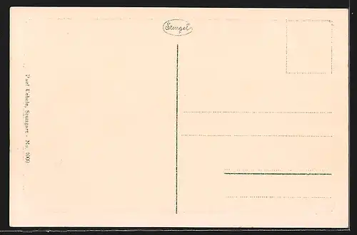 Künstler-AK Stuttgart, Kgl. Hofheater