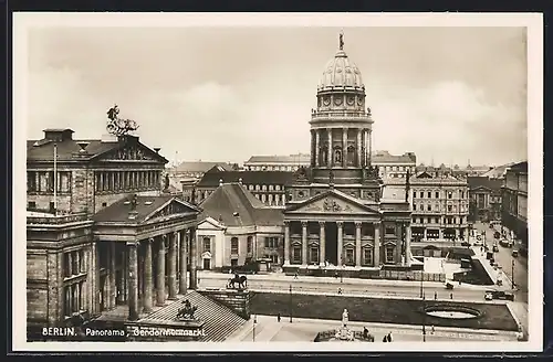 AK Berlin, Panorama, Gendarmenmarkt