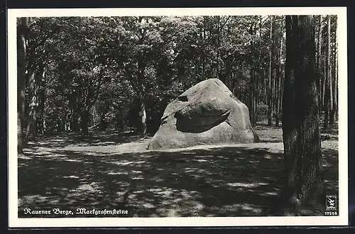 AK Rauen /Mark, Rauener Berge, Markgrafensteine