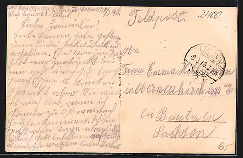 AK Lübeck, Alte Lagerhäuser an der Trave