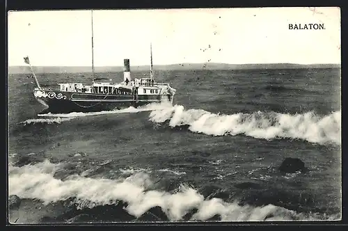 AK Balaton, Dampfer auf dem See