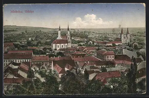 AK Miskolcz, Latkepe, Panorama
