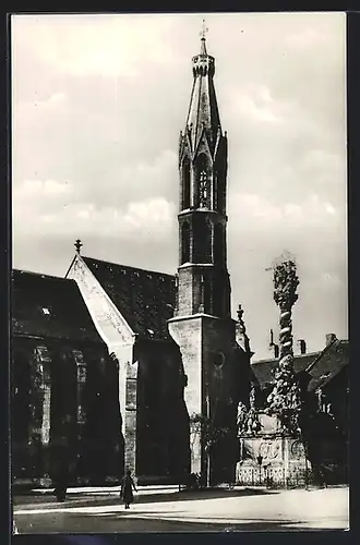 AK Sopron, A volt Bences templom a Szentharomsag-szoborral