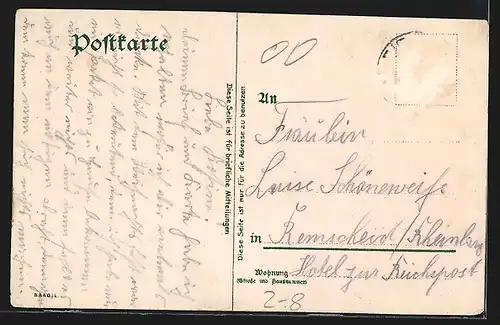 AK Pakete fliegen zu einem Soldaten, Prosit Neujahr, Feldpost