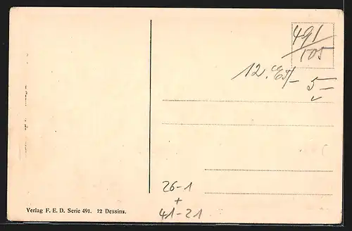 Künstler-AK Arthur Thiele: Torpedoboote beim Angriff