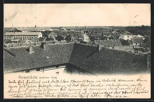 AK Germersheim, Blick über den südlichen Ortsteil