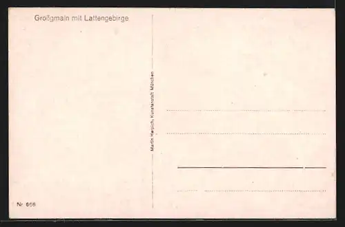 AK Grossgmain, Totale mit Lattengebirge