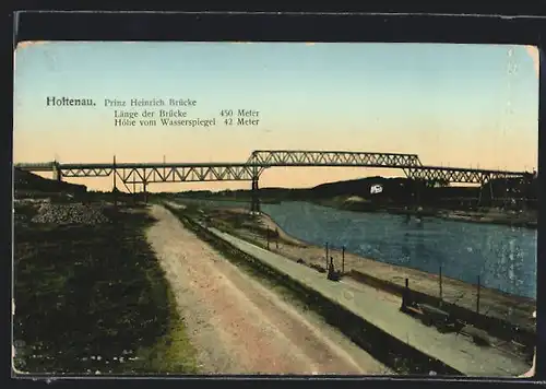 AK Holtenau, Weg an der Prinz Heinrich Brücke