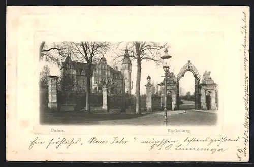AK Bückeburg, Blick zum Palais