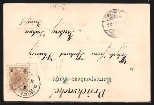 AK Wien, Karlskirche, Kleeblätter