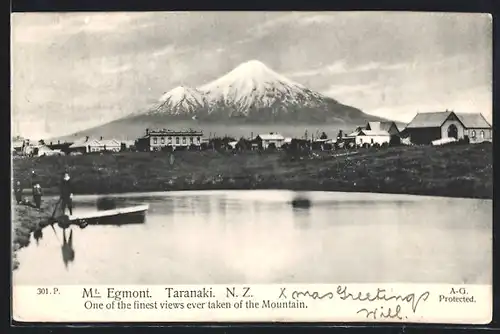 AK Taranaki, Mt. Egmont, One of the finest views ever taken of the Mountain