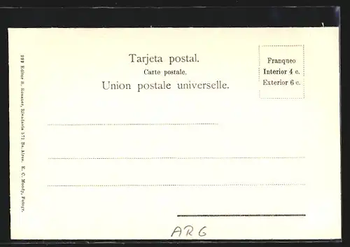 AK Santa Fe, Vista General, Recuerdo de la Republica Argentina