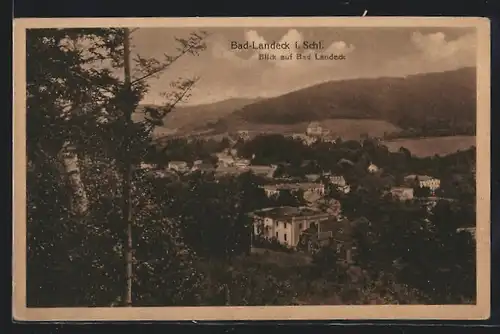AK Bad Landeck, Blick auf den gesamten Ort