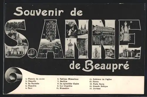 AK S. Anne de Beaupre, Chemin du Croise, Chapelle, La Sacristie, Chasuble, Parc