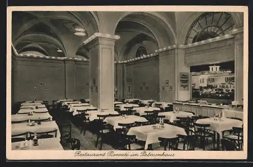 AK Berlin-Charlottenburg, Kurfürstendamm 193-194, Restaurant Piowati im Palmenhaus