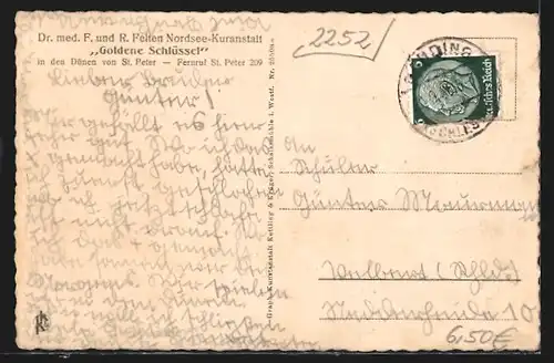 AK St. Peter, Blick vom Söller auf den Ort