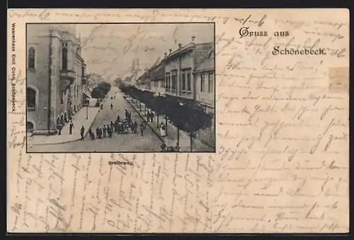 AK Schönebeck, Breiteweg-Strasse