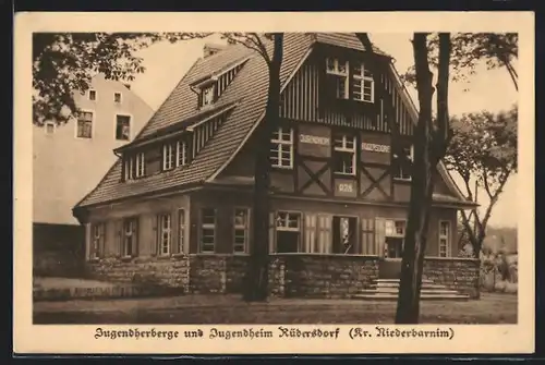 AK Rüdersdorf / Niederbarnim, Jugendherberge und Jugendheim