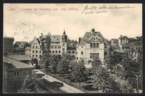 AK Jena, Lesehalle und Volkshaus Carl Zeiss-Stiftung