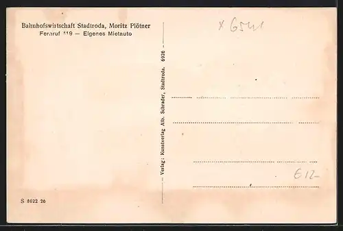 AK Stadtroda, Gasthaus Neumühle