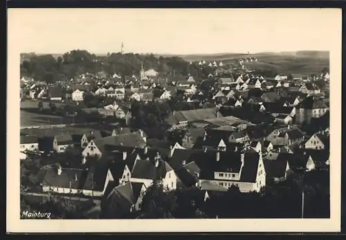 AK Mainburg, Totale aus der Vogelschau