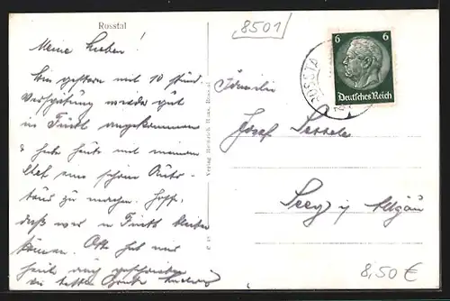 AK Rosstal, Ortsansicht mit Kirche