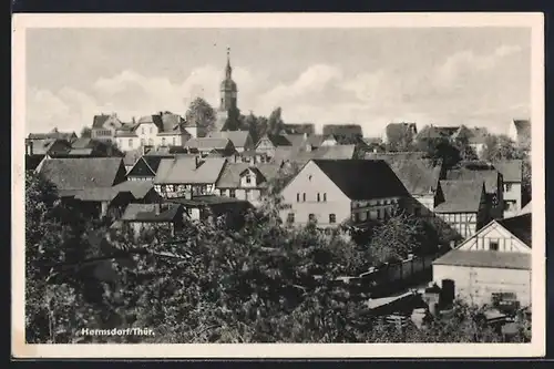 AK Hermsdorf / Thür., Ortsansicht aus der Vogelschau