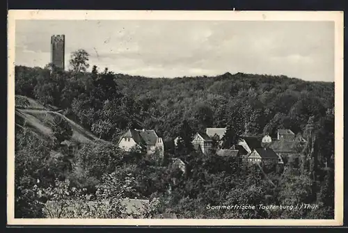 AK Tautenburg / Thür., Ortsansicht aus der Vogelschau