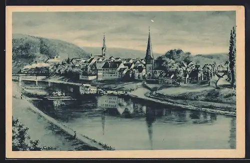 AK Neckargemünd, Panorama und Flusspartie