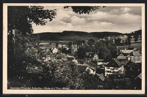 AK Scheibe-Alsbach / Thür. Wald, Gesamtansicht