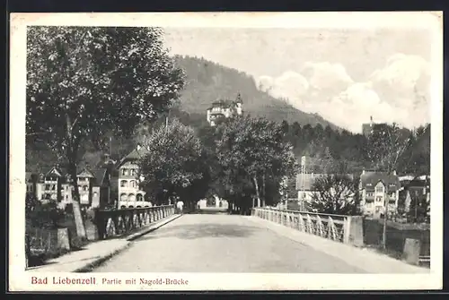 AK Bad Liebenzell, Nagold-Brücke