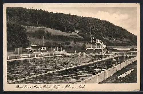 AK Bad Schwalbach, Städtisches Luft- und Schwimmbad