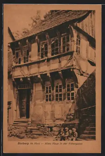 AK Stolberg / Harz, Altes Haus in der Rittergasse