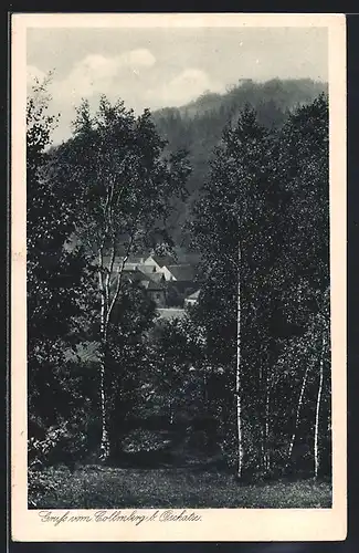AK Collm bei Oschatz, Blick auf den Collmberg