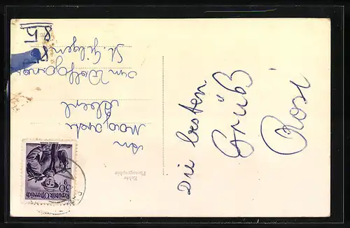 AK Pabneukirchen, Ortsansicht mit Kirche