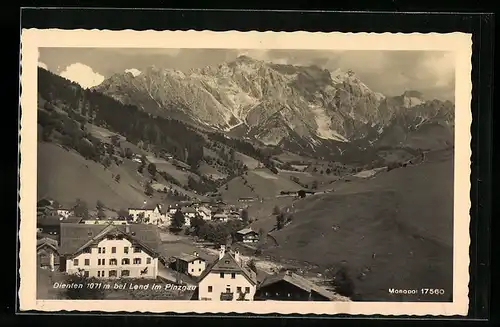 AK Dienten bei Lend im Pinzgau, Ortsansicht im Tal