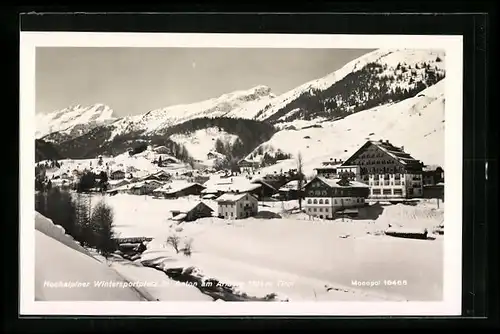 Foto-AK St. Anton, Wintersportplatz am Arlberg