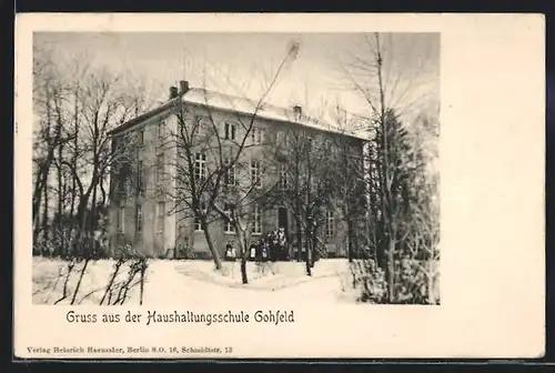AK Gohfeld, Haushaltungsschule im Winter