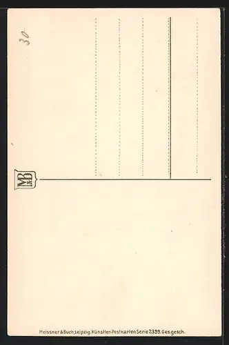 Künstler-AK Meissner & Buch (M&B) Nr. 2399: Ortspartie mit Steintor