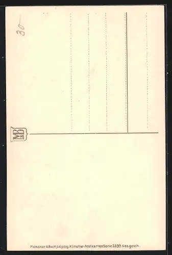 Künstler-AK Meissner & Buch (M&B) Nr. 2399: hübsches Bauernhaus