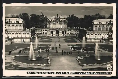 Foto-AK Walter Hahn, Dresden, Nr. 7605: Dresden, Zwinger-Wallpavillon