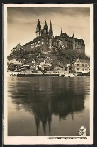 Foto-AK Walter Hahn, Dresden, Nr. 5629: Meissen /Elbe, Dom mit Albrechtsburg
