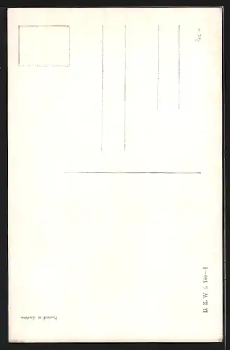 Künstler-AK Abschied vom Berge