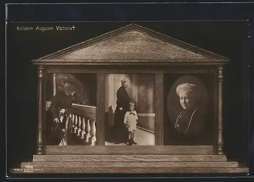 AK Gedenkbilder der verstorbenen Kaiserin Augusta Victoria