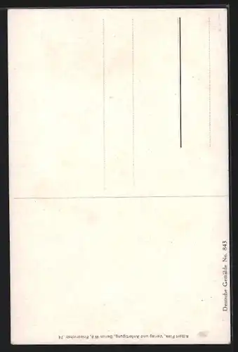 AK Treues Gedenken, Kaiserin Auguste Victoria von Preussen legt Blumen an einem Grab in Ostpreussen nieder