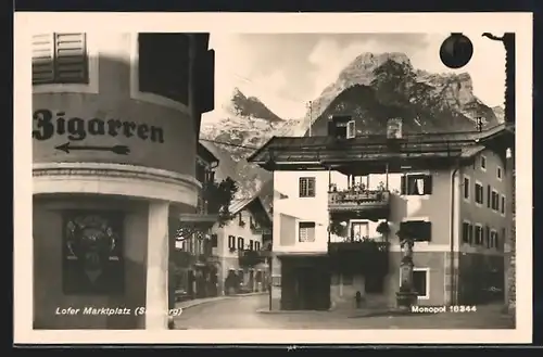 AK Lofer, Auf dem Marktplatz