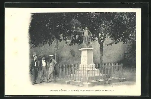 AK Le Bignon, Statue de Mirabeau