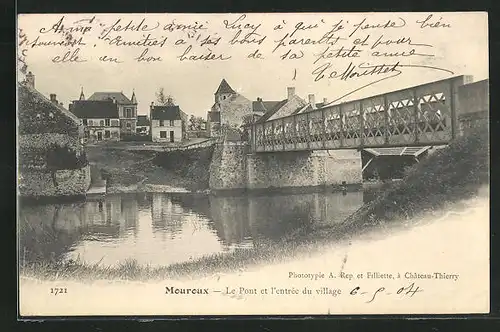 AK Mouroux, Le Pont et l`entrée du village