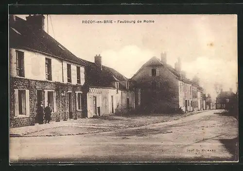 AK Rozoy-en-Brie, Faubourg de Rome