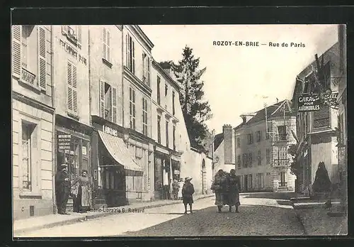 AK Rozoy-en-Brie, Rue de Paris